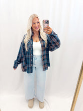 Load image into Gallery viewer, Plaid and Thankful Flannel Shacket

