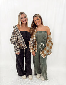Woodland Whisper Flannel GREEN/BROWN (pictured right)