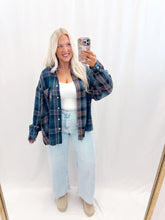 Load image into Gallery viewer, Plaid and Thankful Flannel Shacket
