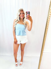 Load image into Gallery viewer, Baby Blues Soft Knit Tube Top
