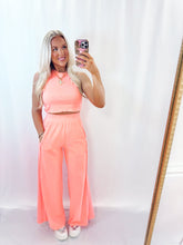 Load image into Gallery viewer, The Everyday Set NEON CORAL (top + pants)💖 RESTOCK!
