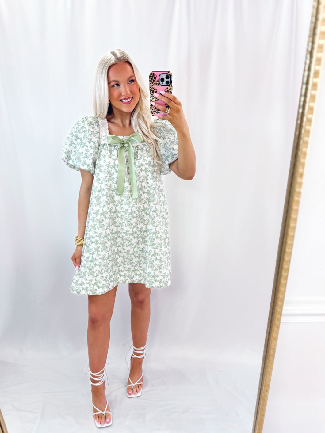Keep Blooming Dress GREEN