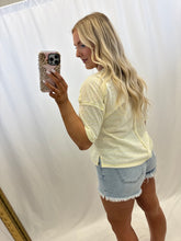 Load image into Gallery viewer, Cabana Striped Top YELLOW
