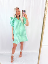 Load image into Gallery viewer, Striped In Green Dress💖 1 small left
