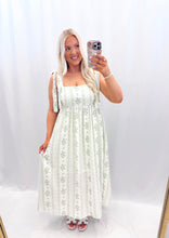 Load image into Gallery viewer, Floral Keepsake Dress SAGE
