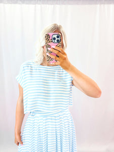 Spring Skies Skirt SET (top + skirt)