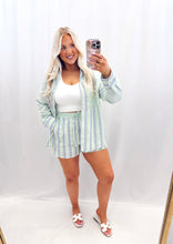 Load image into Gallery viewer, Sherbet Sands SET (top + shorts) GREEN/BLUE

