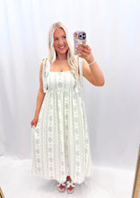 Load image into Gallery viewer, Floral Keepsake Dress SAGE
