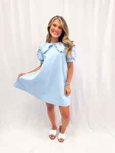 Coquette Cowgirl Denim Dress BLUE