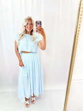 Load image into Gallery viewer, Spring Skies Skirt SET (top + skirt)
