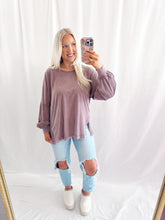 Load image into Gallery viewer, Fall Chill Basic Top MOCHA
