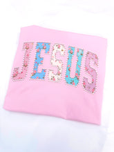 Load image into Gallery viewer, JESUS Floral/Pearl Graphic Tee
