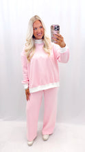 Load image into Gallery viewer, Cozy In Stripes Mockneck PINK
