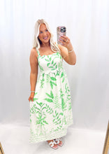 Load image into Gallery viewer, Palm Breeze Dress GREEN
