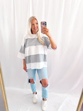 Load image into Gallery viewer, Casual Core Colorblock Tee GREY
