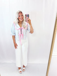 Fluttering Whimsy Top PINK💖 2 mediums left