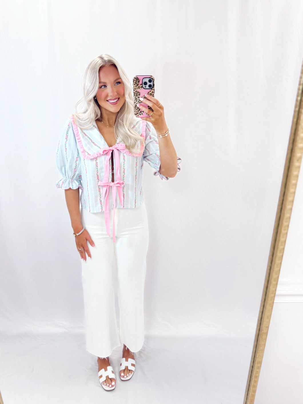 Fluttering Whimsy Top PINK💖 2 mediums left