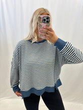 Load image into Gallery viewer, Knitted In Blue Pullover
