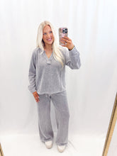 Load image into Gallery viewer, Cozy After Seconds SET (pullover + pants) CHARCOAL
