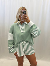 Load image into Gallery viewer, Seaside Stripes SET (pullover + shorts)💖 1 small left
