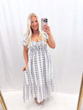 Load image into Gallery viewer, Cozy Cottage Dress NAVY
