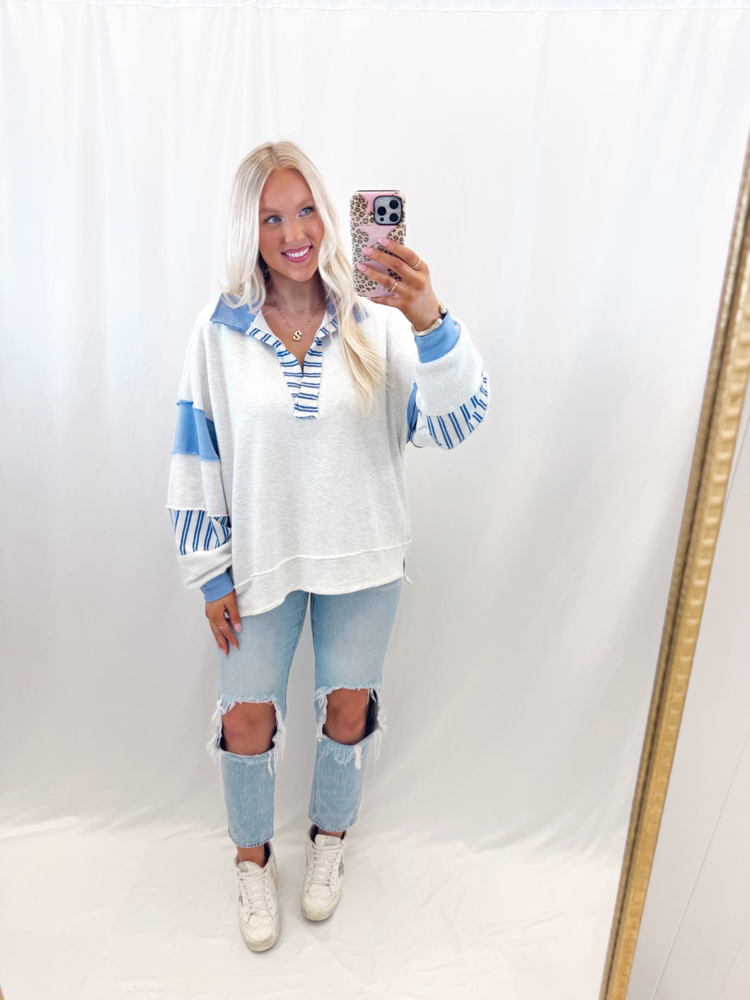 Cozy Couture Pullover BLUE