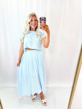 Load image into Gallery viewer, Spring Skies Skirt SET (top + skirt)
