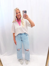 Load image into Gallery viewer, Weekend In Color Top PINK/GREEN💖 1 medium &amp; 1 large left
