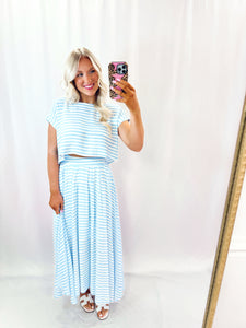 Spring Skies Skirt SET (top + skirt)