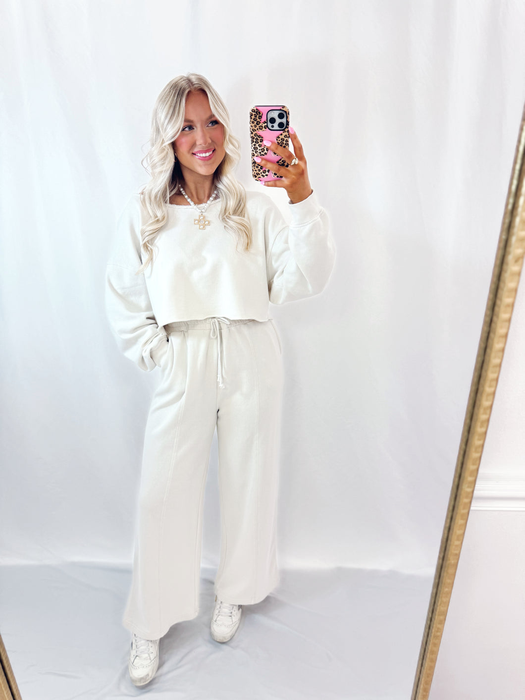 Soft Girl Slouchy Pullover CREAM