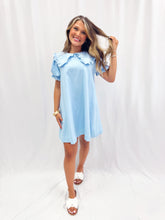 Load image into Gallery viewer, Coquette Cowgirl Denim Dress BLUE
