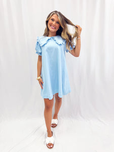 Coquette Cowgirl Denim Dress BLUE