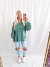 Load image into Gallery viewer, Fall Chill Basic Top GREEN
