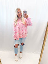 Load image into Gallery viewer, Bow Kissed Blooms Sweater PINK
