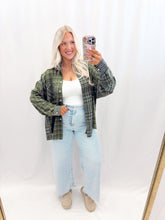Load image into Gallery viewer, Cozy In Plaid Flannel Shacket

