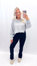 Load image into Gallery viewer, Flirty Ways Soft Waffle Pullover GREY
