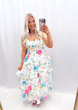 Load image into Gallery viewer, Twirl In Bloom Dress WHITE
