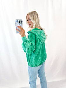 Bonfire Cozy Hooded Pullover K GREEN💖 1 small left