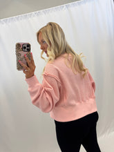 Load image into Gallery viewer, Flirty Ways Soft Waffle Pullover PINK
