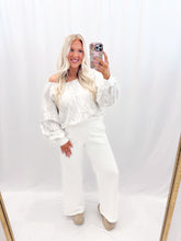 Load image into Gallery viewer, Camo Couture Slouchy Pullover - WHITE CAMO
