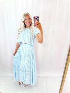 Spring Skies Skirt SET (top + skirt)