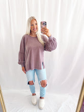 Load image into Gallery viewer, Fall Chill Basic Top MOCHA

