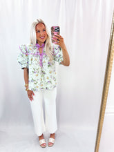 Load image into Gallery viewer, Floral Flounce Blouse

