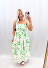 Load image into Gallery viewer, Palm Breeze Dress GREEN
