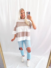 Load image into Gallery viewer, Casual Core Colorblock Tee MOCHA
