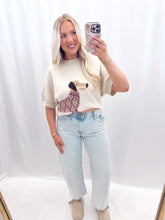 Load image into Gallery viewer, Dapper Dachshund Sweater CREAM
