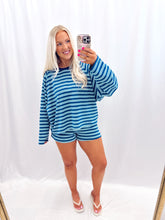 Load image into Gallery viewer, Stripes Ahead Set Blue/Mint
