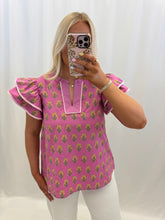 Load image into Gallery viewer, Sweetheart Petals Blouse PINK💖 2 mediums left
