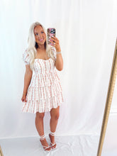 Load image into Gallery viewer, Rosey Tiered Dress CREAM💖 1 large left
