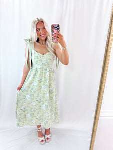 Flawless Floral Dress SAGE